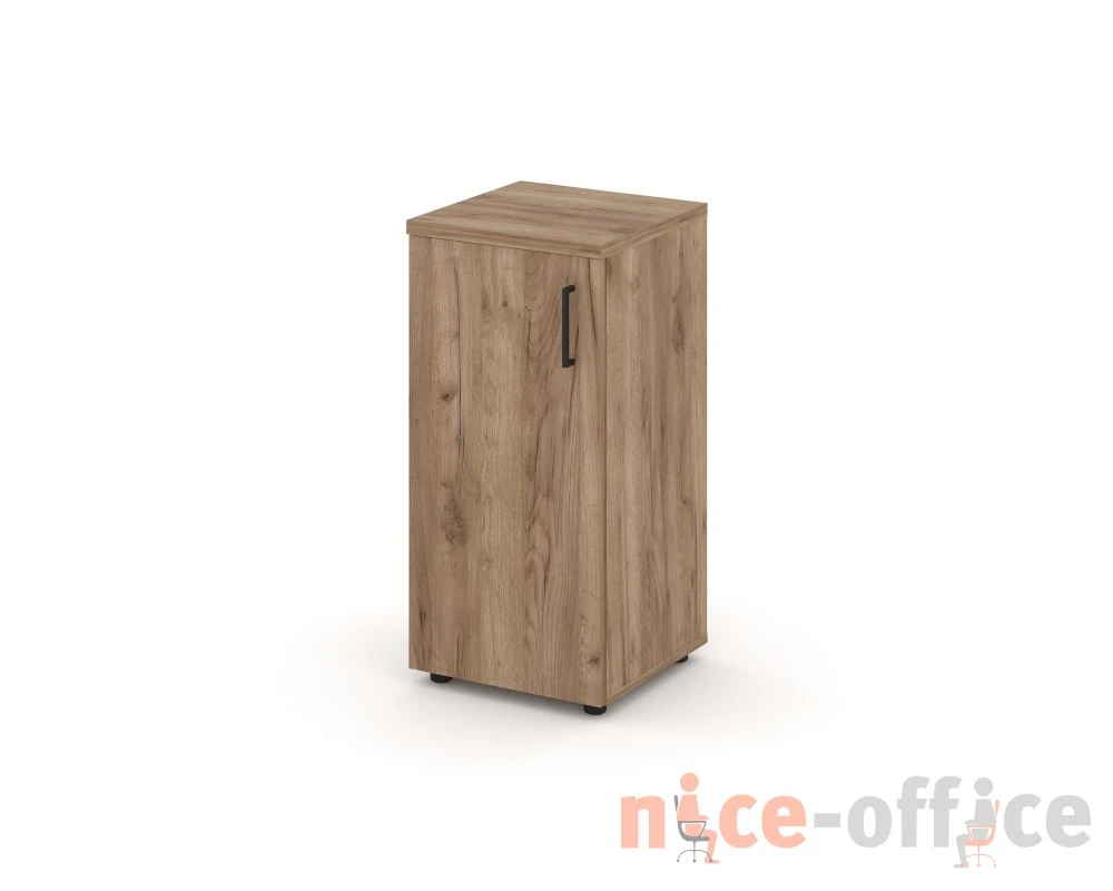 Шкаф низкий узкий левый закрытый 400x400x833 зад. стенка HDF Стайл Проджект / Style Project