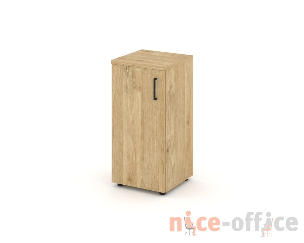 Шкаф низкий узкий левый закрытый 400x400x833 зад. стенка HDF Стайл Проджект / Style Project