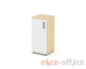 Шкаф низкий узкий левый закрытый 400x400x833 зад. стенка HDF Стайл Проджект / Style Project images