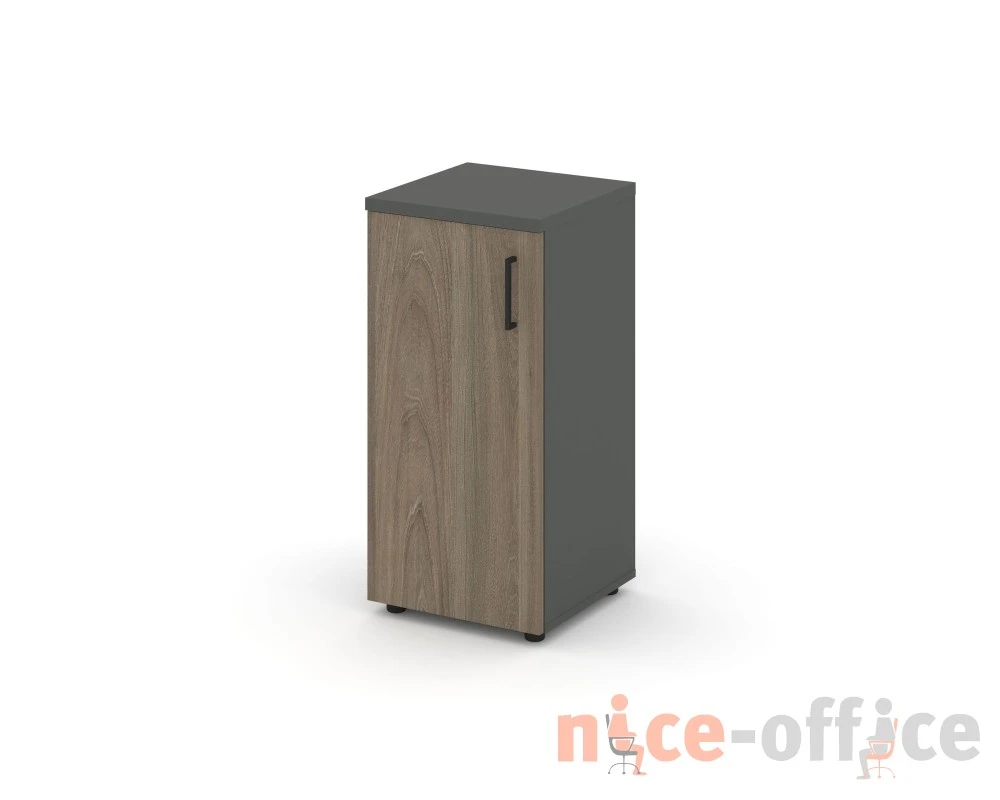 Шкаф низкий узкий левый закрытый 400x400x833 зад. стенка HDF Стайл Проджект / Style Project