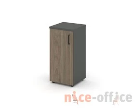 Шкаф низкий узкий левый закрытый 400x400x833 зад. стенка HDF Стайл Проджект / Style Project images