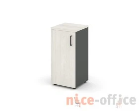 Шкаф низкий узкий левый закрытый 400x400x833 зад. стенка HDF Стайл Проджект / Style Project images