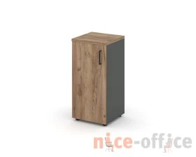 Шкаф низкий узкий левый закрытый 400x400x833 зад. стенка HDF Стайл Проджект / Style Project images
