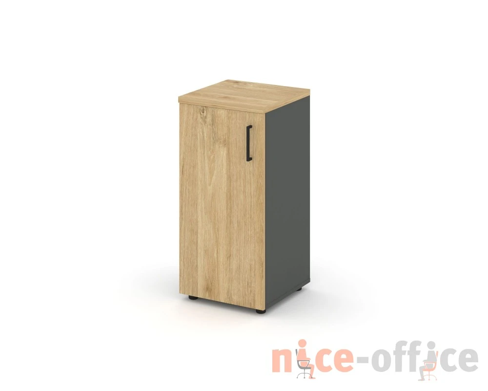 Шкаф низкий узкий левый закрытый 400x400x833 зад. стенка HDF Стайл Проджект / Style Project