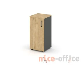 Шкаф низкий узкий левый закрытый 400x400x833 зад. стенка HDF Стайл Проджект / Style Project images