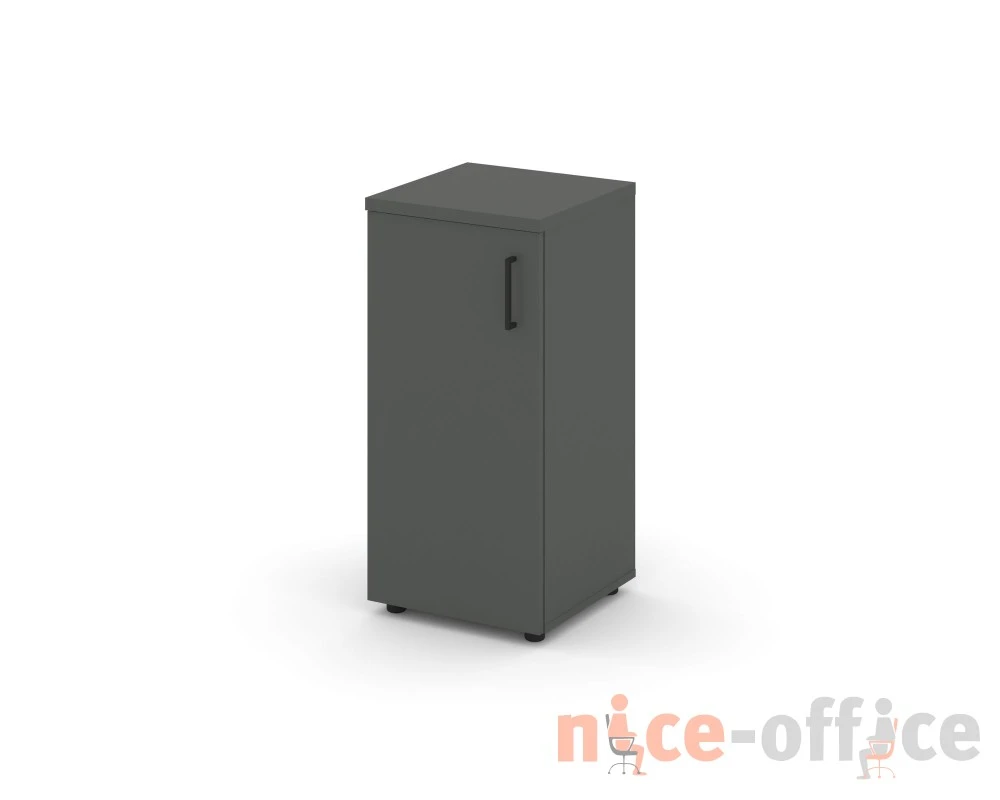 Шкаф низкий узкий левый закрытый 400x400x833 зад. стенка HDF Стайл Проджект / Style Project