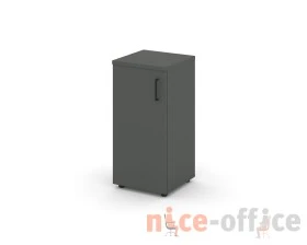 Шкаф низкий узкий левый закрытый 400x400x833 зад. стенка HDF Стайл Проджект / Style Project images