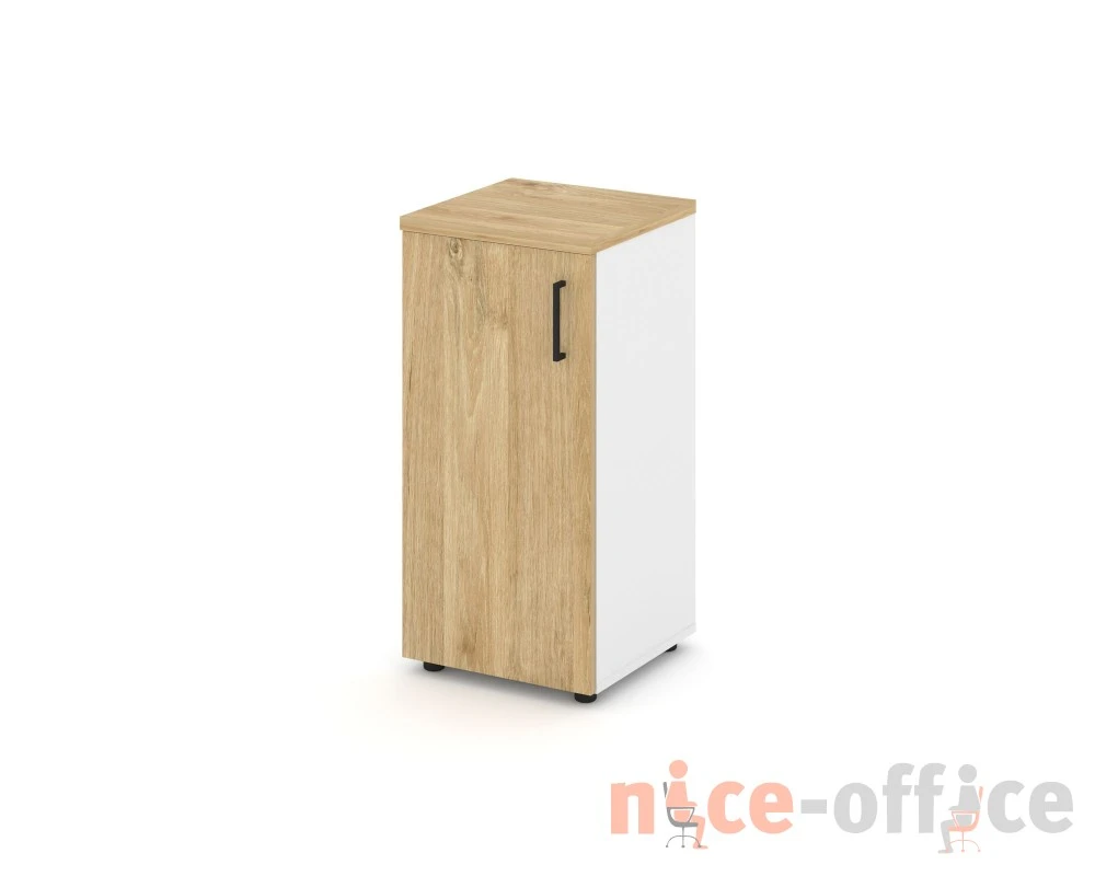 Шкаф низкий узкий левый закрытый 400x400x833 зад. стенка HDF Стайл Проджект / Style Project