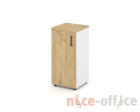 Шкаф низкий узкий левый закрытый 400x400x833 зад. стенка HDF Стайл Проджект / Style Project images