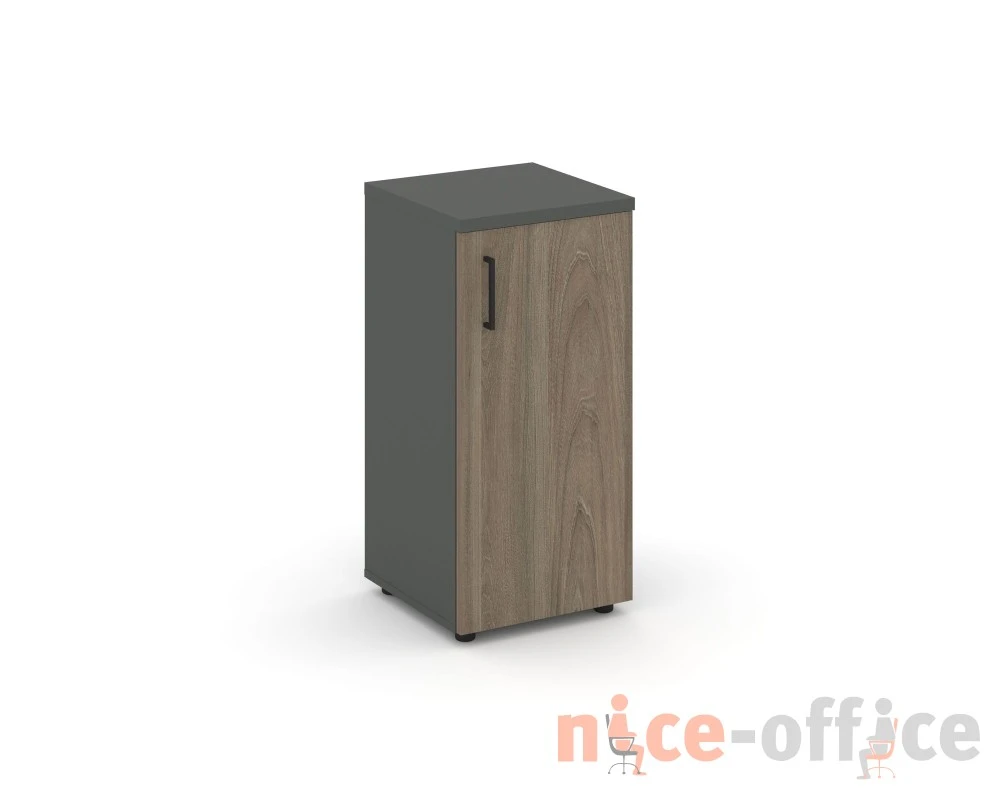 Шкаф низкий узкий правый закрытый 400x400x833 зад. стенка HDF Стайл Проджект / Style Project