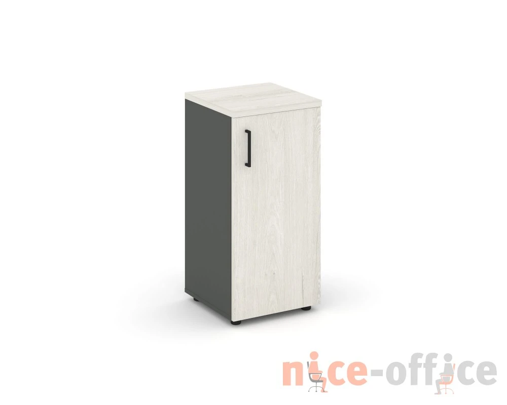 Шкаф низкий узкий правый закрытый 400x400x833 зад. стенка HDF Стайл Проджект / Style Project