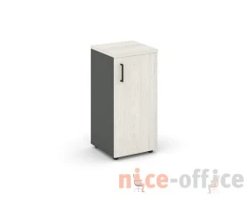 Шкаф низкий узкий правый закрытый 400x400x833 зад. стенка HDF Стайл Проджект / Style Project images