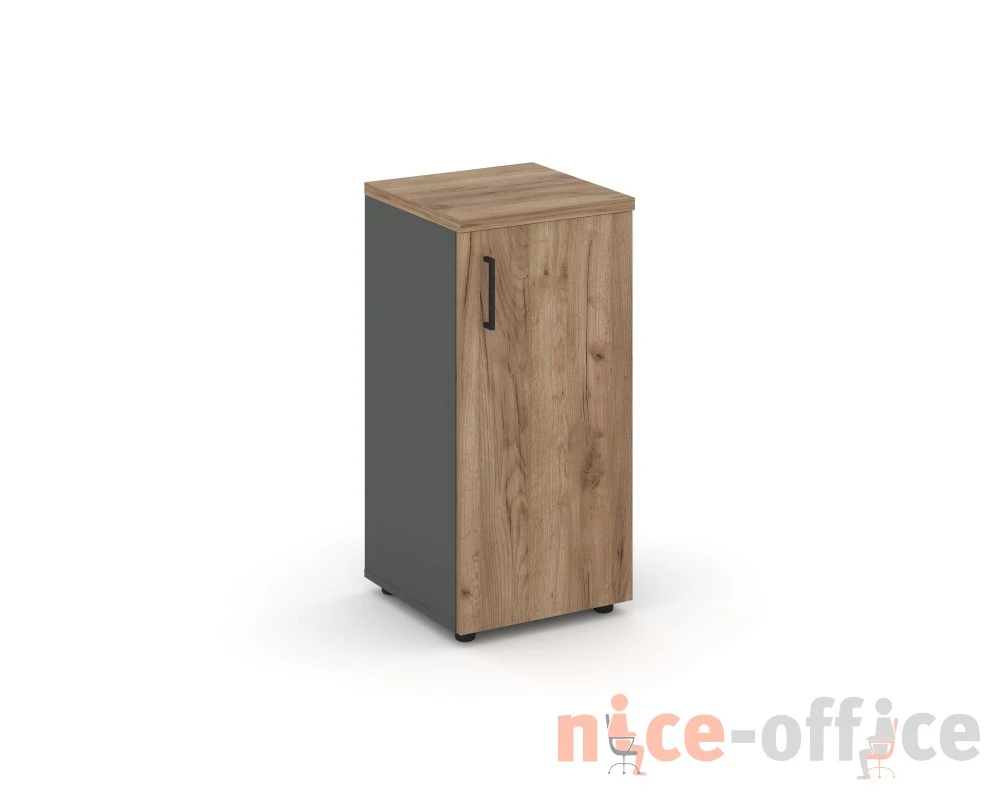 Шкаф низкий узкий правый закрытый 400x400x833 зад. стенка HDF Стайл Проджект / Style Project