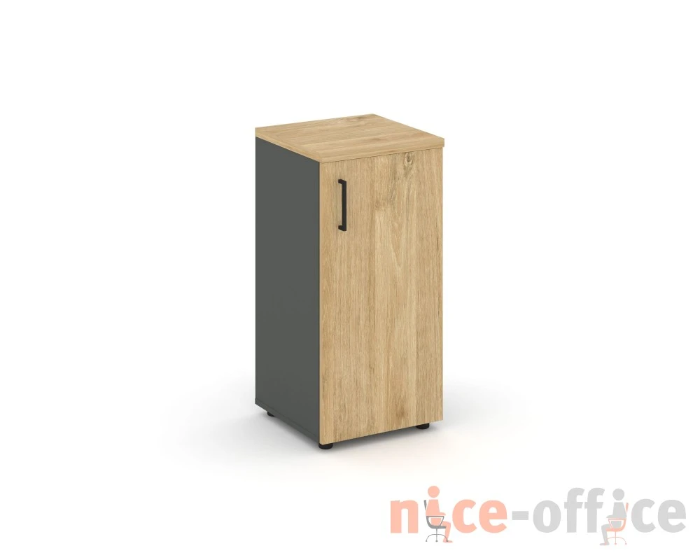 Шкаф низкий узкий правый закрытый 400x400x833 зад. стенка HDF Стайл Проджект / Style Project