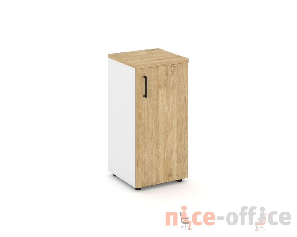 Шкаф низкий узкий правый закрытый 400x400x833 зад. стенка HDF Стайл Проджект / Style Project