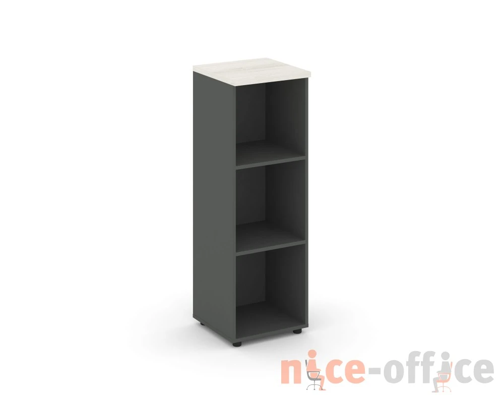 Стеллаж средний узкий 400x400x1203 зад. стенка HDF Стайл Проджект / Style Project