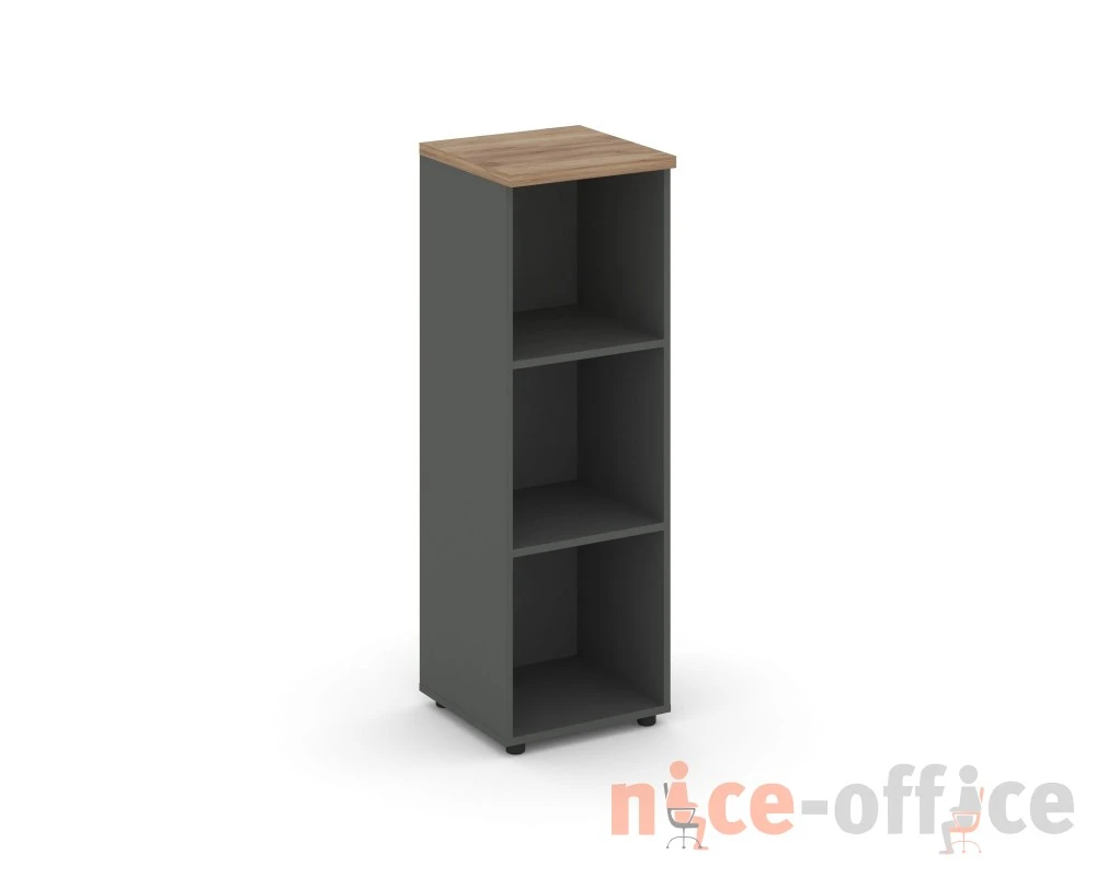 Стеллаж средний узкий 400x400x1203 зад. стенка HDF Стайл Проджект / Style Project