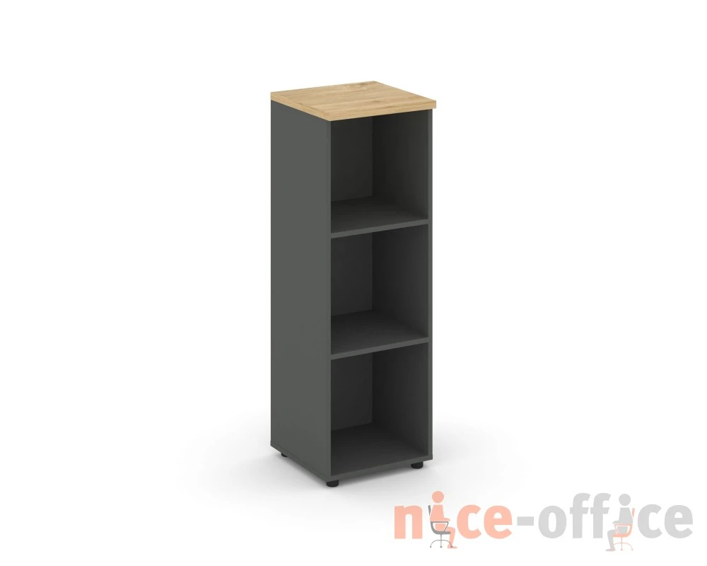 Стеллаж средний узкий 400x400x1203 зад. стенка HDF Стайл Проджект / Style Project
