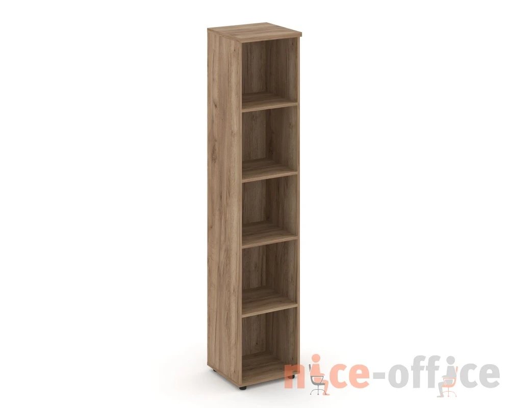 Стеллаж высокий узкий 400x400x1982 зад. стенка HDF Стайл Проджект / Style Project