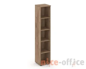 Стеллаж высокий узкий 400x400x1982 зад. стенка HDF Стайл Проджект / Style Project images