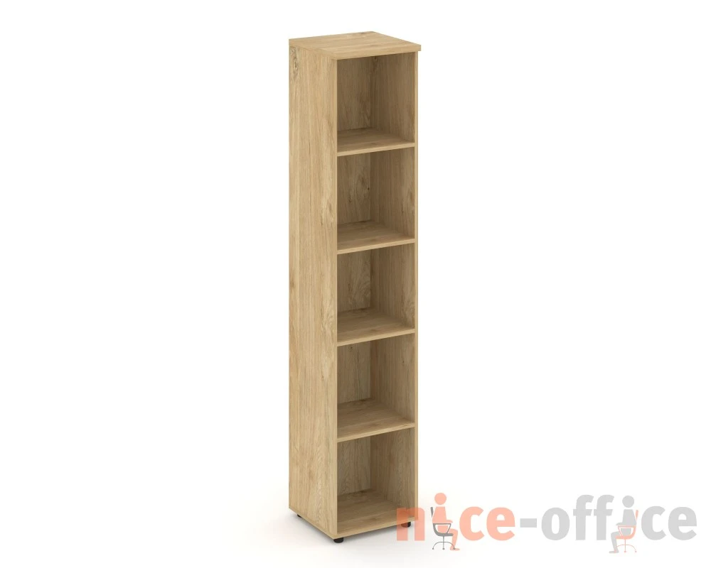 Стеллаж высокий узкий 400x400x1982 зад. стенка HDF Стайл Проджект / Style Project
