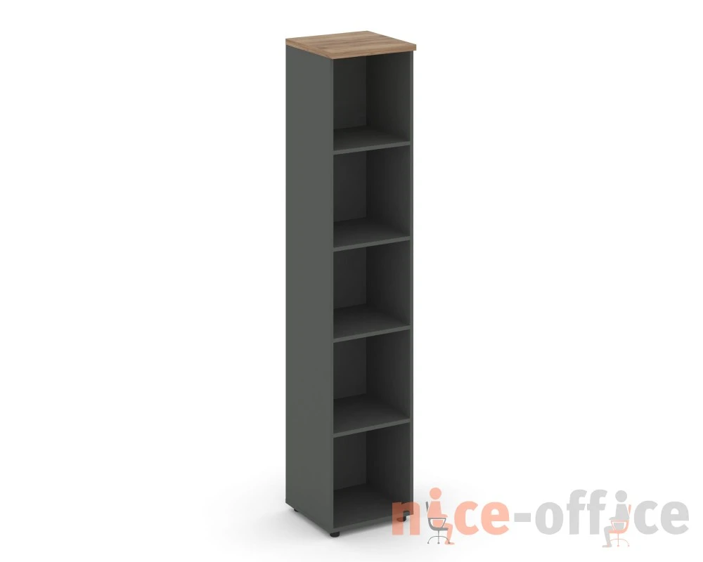 Стеллаж высокий узкий 400x400x1982 зад. стенка HDF Стайл Проджект / Style Project