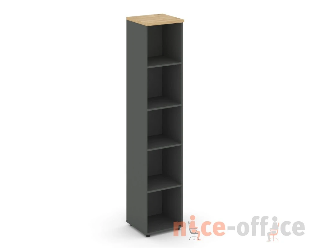 Стеллаж высокий узкий 400x400x1982 зад. стенка HDF Стайл Проджект / Style Project