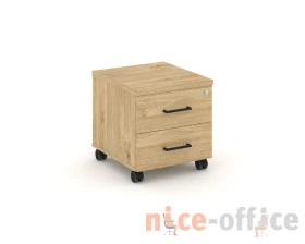 Тумба мобильная 2 ящ. Стандартные колеса 416x460x437 Стайл Проджект / Style Project images