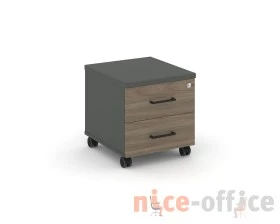 Тумба мобильная 2 ящ. Стандартные колеса 416x460x437 Стайл Проджект / Style Project images