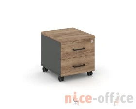 Тумба мобильная 2 ящ. Стандартные колеса 416x460x437 Стайл Проджект / Style Project images
