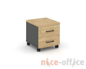 Тумба мобильная 2 ящ. Стандартные колеса 416x460x437 Стайл Проджект / Style Project images