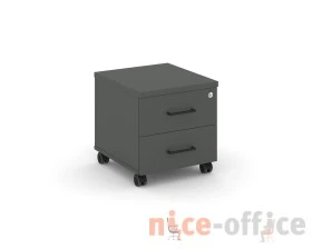Тумба мобильная 2 ящ. Стандартные колеса 416x460x437 Стайл Проджект / Style Project images
