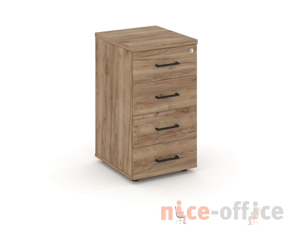 Тумба опорная/приставная с ящиками 416x460x750 Стайл Проджект / Style Project