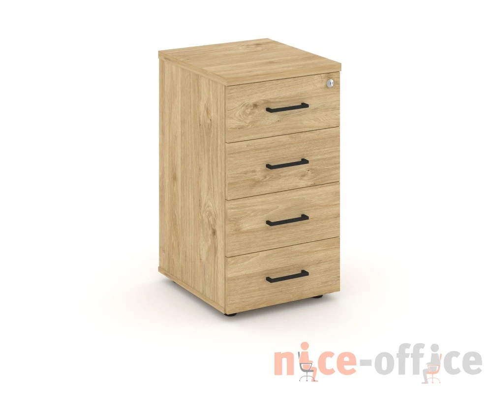 Тумба опорная/приставная с ящиками 416x460x750 Стайл Проджект / Style Project