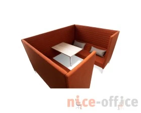 Кресло с акустической перегородкой и столиком Shelby images