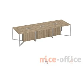 Стол для переговоров составной 3-секционный 420x120x75,6 Speech images