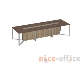 Стол для переговоров составной 3-секционный 420x120x75,6 Speech images