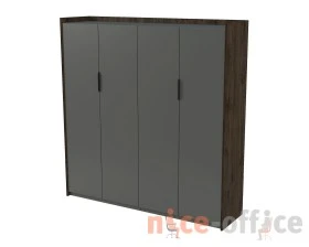 Шкаф высокий комбинированный, двусоставный (1768x460x1828) МАГНЕТИК / MAGNETIC images