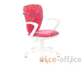 Кресло Бюрократ KD-W10AXSN Ткань, Малиновый images
