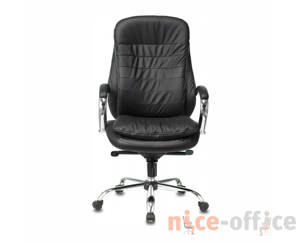 Кресло Бюрократ T-9950/BLACK Натуральная кожа, Черный