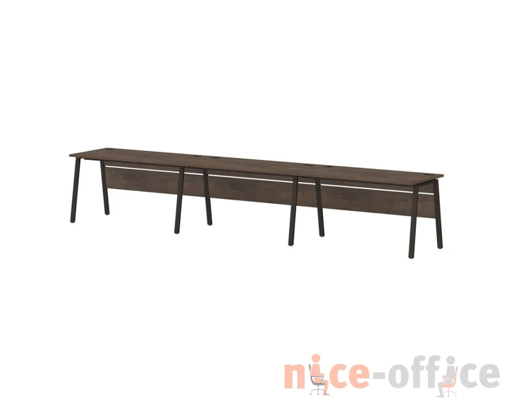Линейный кластер на 3 рабочих места 4200х700х750 Лавана Стил / Lavana Steel
