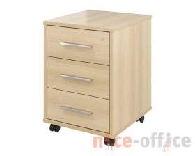 Тумба выкатная 3 ящика с замком 406х446х570 Канцлер images