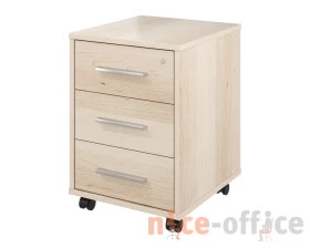 Тумба выкатная 3 ящика с замком 406х446х570 Канцлер images