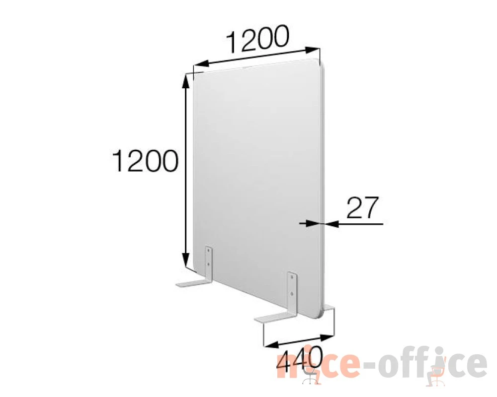 Мобильная прегородка FX-120/120 Фикс MVK