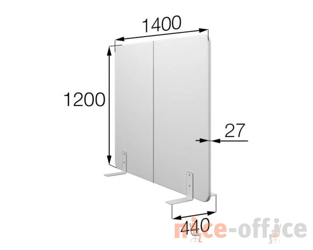 Мобильная прегородка FX-140/120 Фикс MVK