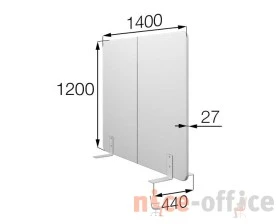 Мобильная прегородка FX-140/120 Фикс MVK images