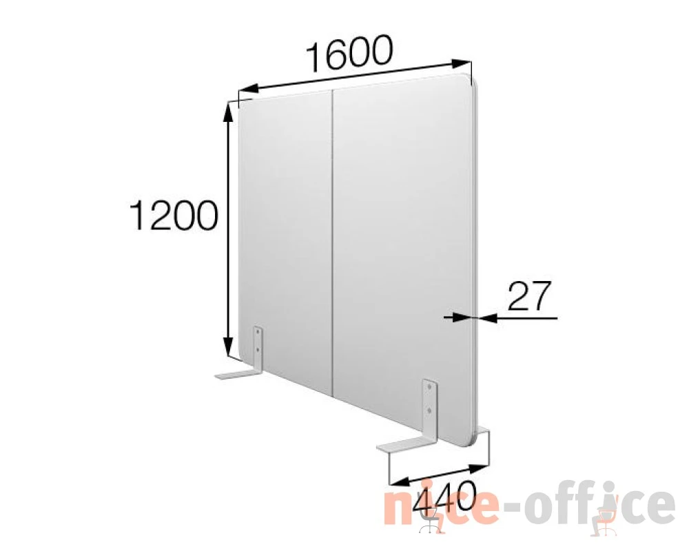 Мобильная прегородка FX-160/120 Фикс MVK