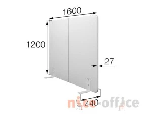 Мобильная прегородка FX-160/120 Фикс MVK images