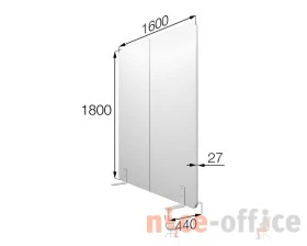 Мобильная прегородка FX-160/180 Фикс MVK images