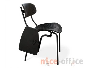 Конференц-стул SHT-S85М-RD с пюпитром Пластик, Желтый/Черный/Черный муар images